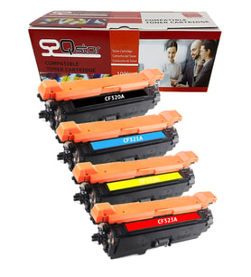 HP 652A CF320A SET MUADİL TONER 4 RENK M651dn M680dn CZ248A CZ249A CZ250A CZ250A CZ256A CZ257A