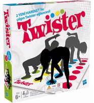Hasbro Twister Oyuncak Twister Oyun Alanı Twister Çarkı 2-4 Kişilik Devrilmeyen Kazanır