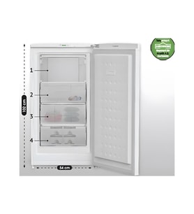 Key 410 4 Çekmeceli Derin Dondurucu 117 lt F Enerji Sınıfı Statik Dondurucu