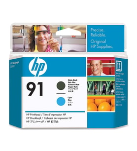 Hp 91 C9460A Mat Siyah Ve Mavi Baskı Kafası Eski