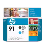Hp 91 C9460A Mat Siyah Ve Mavi Baskı Kafası Eski