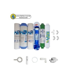 Purefer Açık kasa çift sedimentli Sertifikalı 6li Filmtec Dupon mebran  alkalili