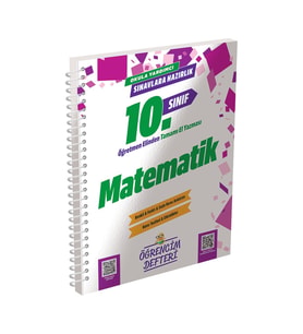 10.Sınıf Matematik Öğrencim Defteri Murat Eğitim Yayınları