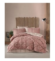 Clasy %100 Pamuk Tek Kişilik Uyku Seti (Lastikli Çarşaf) CapellaV2 Kahve