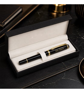 Kişiye Özel Kutulu Gold Detaylı Roller Kalem