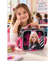 Barbie Beslenme Çantası Çocuk Öğrenci Okul Yemek Çantası Günlük Okul Kullanımı 23x19x10 cm