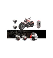 Gnet Mvr Motosiklet 2 Kameralı Fullhd Wi-fi Araç Kamerası (Siyah-Siyah)