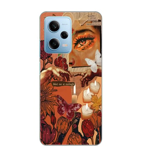 Redmi Note 12 Pro 5G Uyumlu Eller Tablosu Aesthetic Tasarımlı Şeffaf Telefon Kılıfı