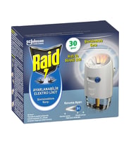 Raid Ayarlanabilir Elektrolikit 21 ml – Sivrisineklere Karşı 30 Gece Etkili, Hızlı
