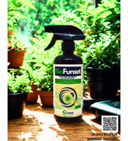 BioFunset Doğal 500 ML Kalıntısız Yaprak Temizleyici, Bakım Spreyi, Fungal Hastalıklar Mildiyö, Külleme (Koyu Lacivert)