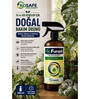 BioFunset Doğal 500 ML Kalıntısız Yaprak Temizleyici, Bakım Spreyi, Fungal Hastalıklar Mildiyö, Külleme (Koyu Lacivert)