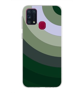 Samsung Galaxy M31 Kapak Renk Cümbüşü Tasarımlı Şeffaf Silikon Kılıf