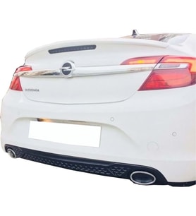 Opel insignia A Difüzör + Egzoz Görünüm ParlakSiyah Difizör 2013 2014 2015 2016 2017 arka+bodykit+ek