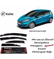 Ford Fiesta Mugen Cam Rüzgarlığı 2010-2017 arası 4'lü Sunplex (Beyaz)