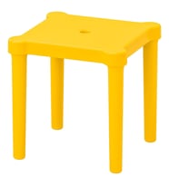 Çocuk Taburesi, Sarı Renk MeridyenDukkan 28x27 cm Polipropilen Plastik Kare Tabure