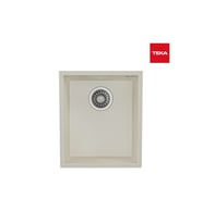 Teka Square 34.40 Tek Hazneli Tezgah Altı Tegranite Bright Cream Granit Eviye
