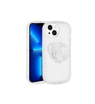 Apple iPhone 13 Uyumlu Kılıf Kamera Korumalı Pop Soketli Renkli Zore Ofro Kapak (Beyaz)