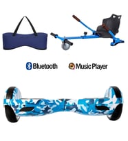 Citymate Elektrikli Kaykay Hoverboard Akıllı Denge 6.5 Inch + HoverKart + Çanta EXTREM PAKET D03
