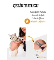 Evcil Hayvan Araç Emniyet Kemeri Kedi Köpek Araba Oto Tasması Oto Aksesuarları Siyah