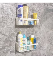 Yapışkanlı Banyo Rafı (Gri)