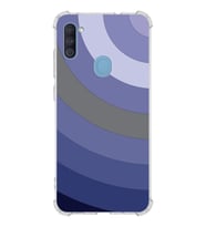 Samsung Galaxy M11  Köşe Korumalı Antişok Kapak Renk Cümbüşü Tasarımlı  Silikon Kılıf (Şeffaf)