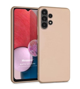 Microsonic Matte Silicone Samsung Galaxy A13 4G Kılıf Gold