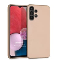 Microsonic Matte Silicone Samsung Galaxy A13 4G Kılıf Gold