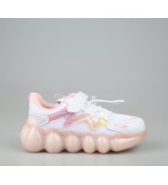 Cool Drew Beyaz Pudra Çocuk Sneakers (Beyaz-Pudra)
