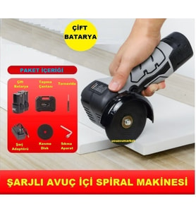 ŞARJLI AVUÇ İÇİ SPİRAL MAKİNESİ (ÇİFT BATARYA)