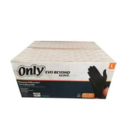 Only Evo Beyond Siyah Pudrasız Nitril Eldiven - Muayne İş Eldiveni - Large - 100'lü 20 Paket