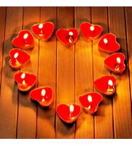 50 ADET TEA LİGHT KALPLİ MUM KIRMIZI MUM TEALİGHT MUM YILBAŞI MUMLARI ROMANTİK DEKOR MUM