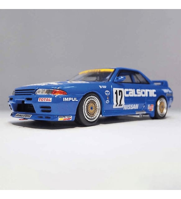 1:64 Diecast Nissan Skyline GT-R32 Racing Team Model Araba