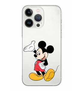 Apple iPhone 13 Pro Max Uyumlu Kamera Korumalı Tıpalı Kapak Mickey Mouse TasarımlıŞeffaf Kılıf