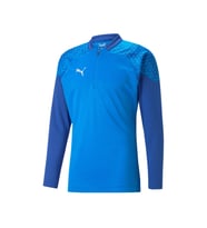 Puma Teamcup Training 1/4 Zip Top Erkek Futbol Uzun Kollu Antrenman Üstü 65798202 Mavi