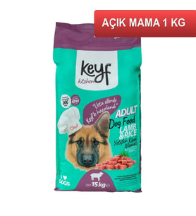 Keyf Kuzu Etli Köpek Maması 1 Kg AÇIK