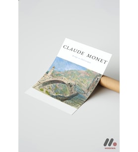 Claude Monet Dolceacqua Köprüsü, Çerçevesiz Yüksek Kalite Duvar Afişi - Sanatsever