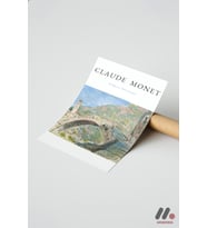 Claude Monet Dolceacqua Köprüsü, Çerçevesiz Yüksek Kalite Duvar Afişi - Sanatsever