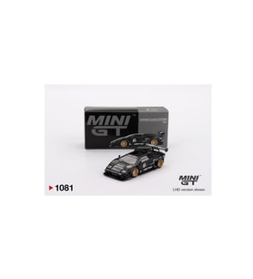 Mini GT 1081 BL Lamborghini Countach LB-WORKS Siyah 1/64 Model Araba