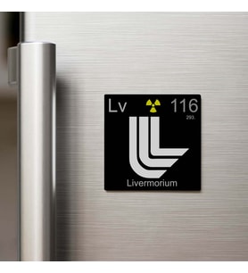 Livermorium (Livermoryum) Elementi – Buzdolap Magneti – 9x9 cm