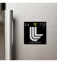 Livermorium (Livermoryum) Elementi – Buzdolap Magneti – 9x9 cm