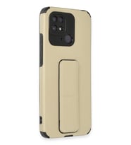 Newface Xiaomi Redmi 10C Kılıf Mega Standlı Silikon - Gold