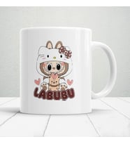 Sevimli Canavar Labubu Baskılı Hediyelik Kupa Mod1