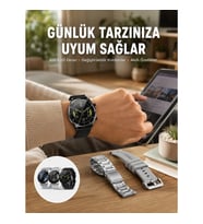 Mey İthalat® Çok Fonksiyonlu Akıllı Saat Bluetooth Bağlantılı Çağrı Cevaplayabilen Uzun Pil Ömrü Yen