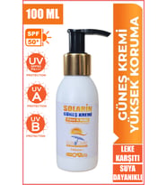 Güneş Kremi SPF50 Tüm Cilt Tiplerine Uygun Yüksek Koruma 100ML