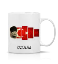 Olse Kişiye Özel Atatürk Temalı Hediye Çay Kahve Kupa Bardak-005