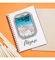 Dünyadan Uzak Tasarımlı Defter Kişiye Özel