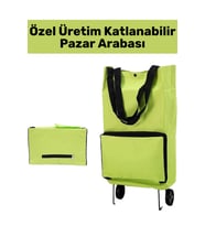 Yüksek Kaliteli Katlanabilir Su Geçirmez Omuz Çantası, Pratik Pazar Arabası