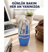 Mavi Kişisel Bakım Seti Cımbız Makas Tırnak Makası ve Törpü