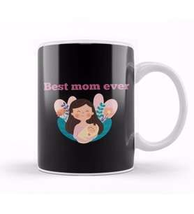 Best Mom Ever Anneler Günü 05 Kupa Bardak Porselen