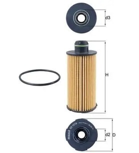 MAHLE OX1219D Yag Filtresi 55266761 71779389